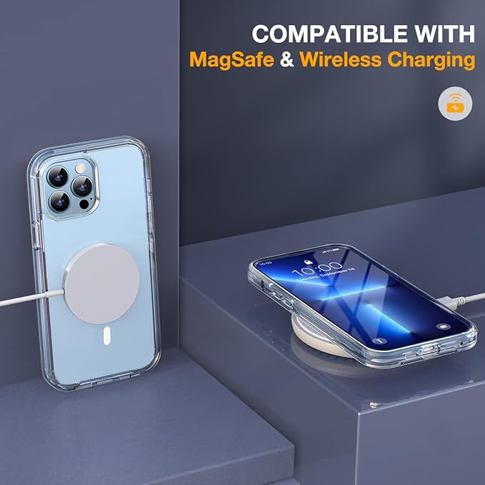 Miracase Magnetic for iPhone 13 Pro Max Case 6.7 inch, Upgrade Full-Body Clear - Image 6