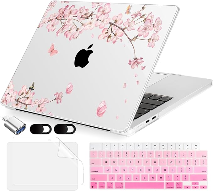 Compatible with MacBook Air 13.6 inch Case, M4 A3240/M3 A3113/M2 A2681 by MecBevia