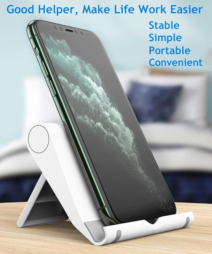 Cell Phone Stand for Desk 2 Pack Mobile Phone Holders Desktop Tablet Stand - Image 6