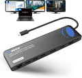 OREI USB-C Triple Monitor Docking Station Splitter – USB-C to 2× HDMI & 1× by OREI