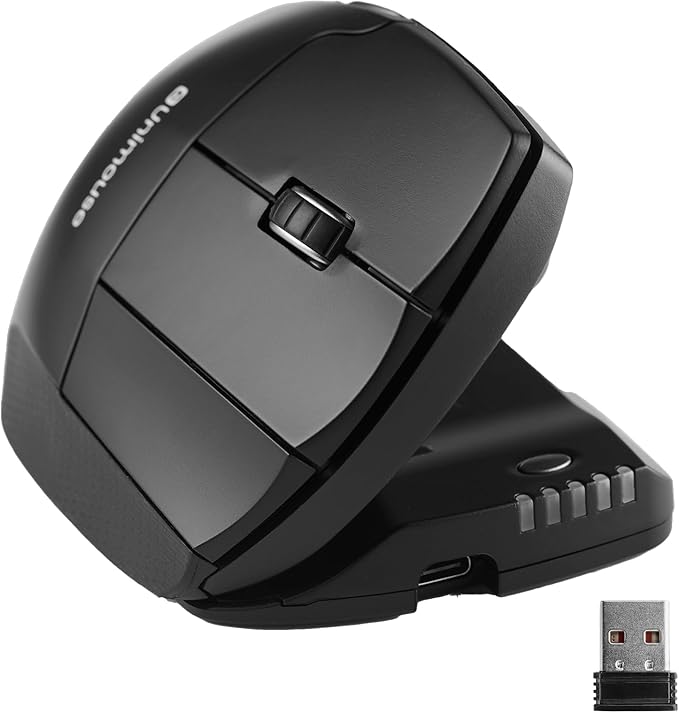 Contour Unimouse Ergonomic Vertical Mouse – Adjustable 35°-70° Angle, by ContourDesign
