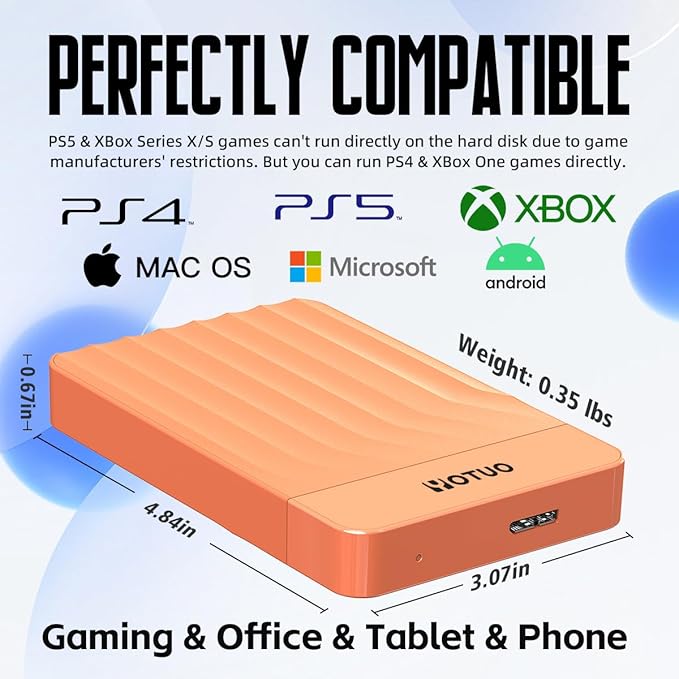 Portable External Hard Drive Storage Expansion Mobile HDD USB 3.0 - Image 3