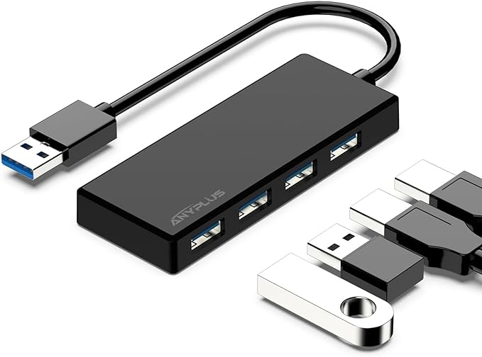 USB 3.0 Hub, 4 Port USB Hub Splitter, Portable USB Adapter Mini Multiport - Image 3
