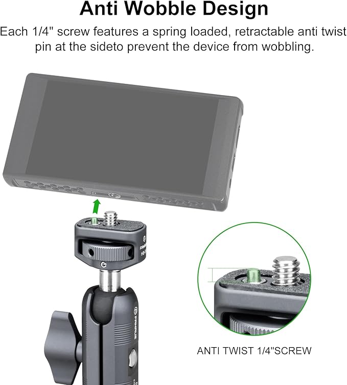 FANAUE Mini Articulating Arm Mount Camera Accessories Compatible - Image 5