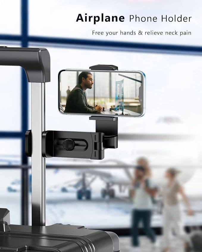 MiiKARE Travel Essentials Airplane Phone Holder, Universal Handsfree Phone Mount - Image 3