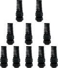 LeMotech 10Pcs NPT 3/8" IP68 Waterproof Cable Gland Flex Spiral Strain Relief by LeMotech