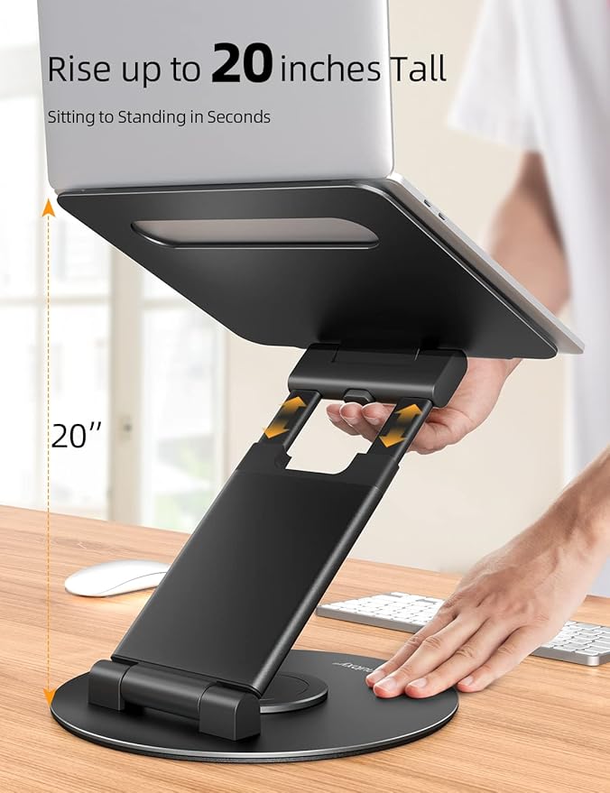 Nulaxy Telescopic 360 Rotating Laptop Stand - Image 3