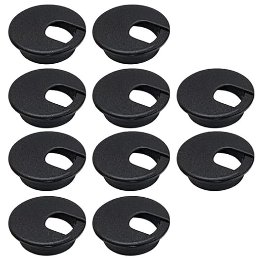 10 Pcs Desk Grommet 1-1/2" / 38 mm, Desk Cord Hole Cover, Cable Grommet ABS by EASYEAH