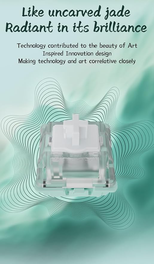 GATERON Magnetic Jade Keyboard Switches, Linear Factory Pre-lubed Freely - Image 5