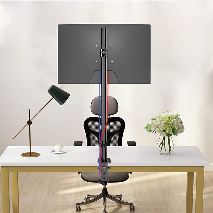 Pholiten Single Tall Monitor Stand, Extra Tall 31 Inch Monitor Mount, Fully - Image 6