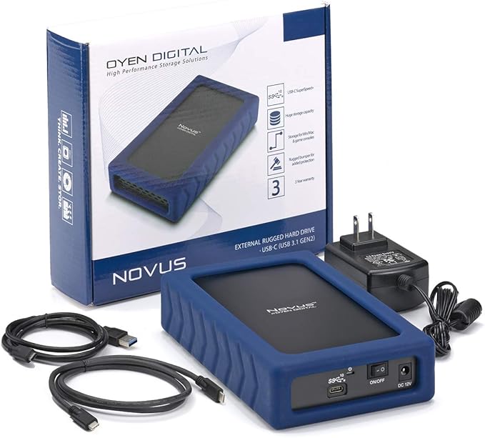 Oyen Digital Novus 30TB External USB-C Rugged Desktop Hard Drive - Image 6