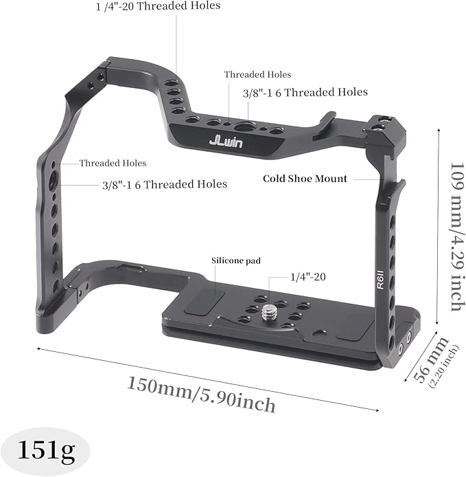 Hersmay EOS R6 II Camera Cage - Image 2