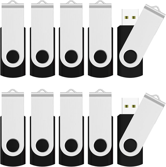 JUANWE 8GB USB Flash Drive 50 Packs, Bulk USB Sticks 2.0 Mutipack Thumb Drive by JUANWE