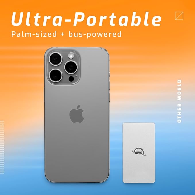 OWC 1TB Envoy Single Ultra Portable Aluminum Bus Powered 10G/s USB-C - Image 3