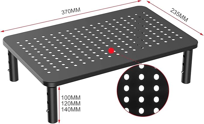 suptek Monitor Stand Riser for Computer, Notebook and All Flat Screen Display - Image 2