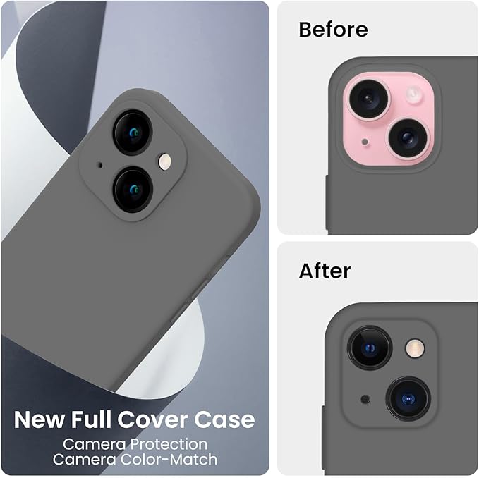FireNova Designed for iPhone 15 Plus Case, Silicone Case with, Soft - Image 3