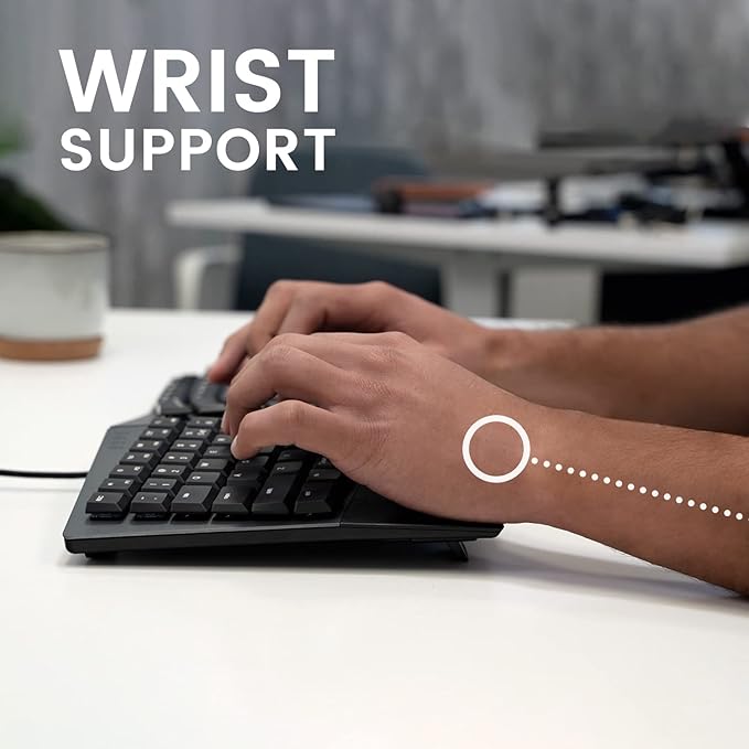 Perixx PERIBOARD-535RD Wired Ergonomic Mechanical Split Keyboard - Image 4