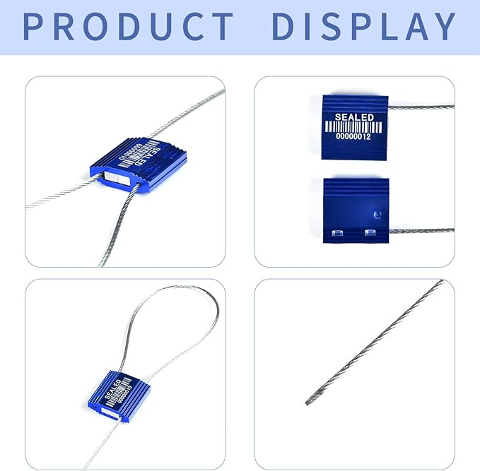 50 Blue High Security Cable Seals - Image 4