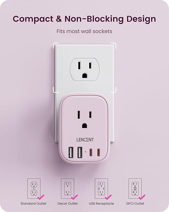 LENCENT Multi Plug Outlet Extender - Image 5