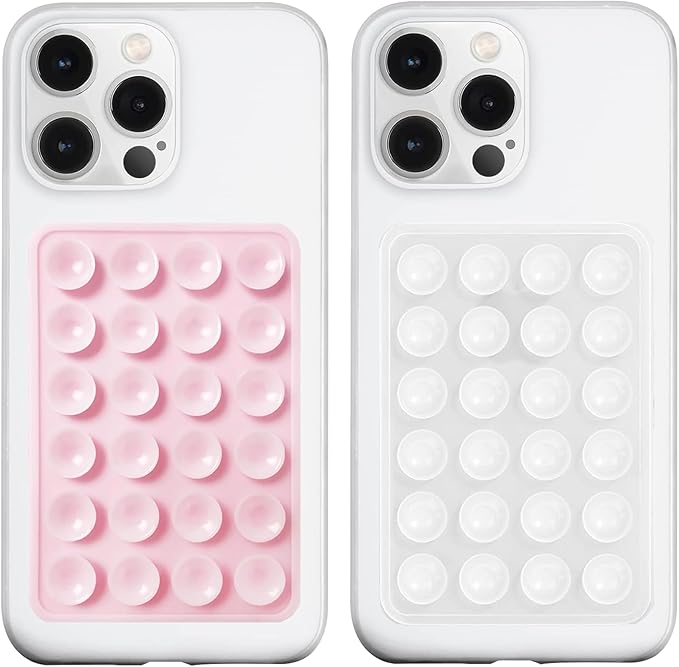 2 Pack Silicone Suction Phone Case Mount, Silicon Adhesive Phone Grip by LvShuLiangPin