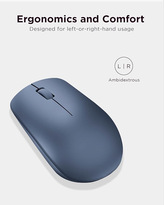 Lenovo 530 Wireless Mouse with Battery, 2.4GHz Nano USB, 1200 DPI Optical Sensor - Image 4