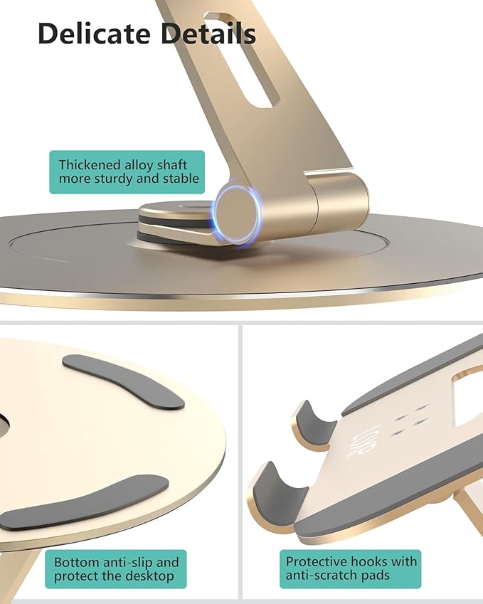 Ultra-Stable Aluminumy Swivel Laptop Stand - Image 6
