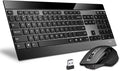 RAPOO Wireless Keyboard and Laser Mouse Combo, Ultra-Slim Computer Keyboard by Rapoo