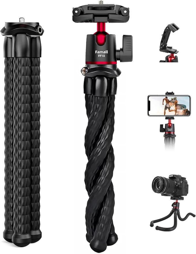 Camera Tripod, Famall Flexible Tripod Stand by Famall