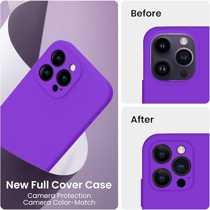 FireNova for iPhone 14 Pro Case, Silicone Upgraded Phone Case with, Soft - Image 3
