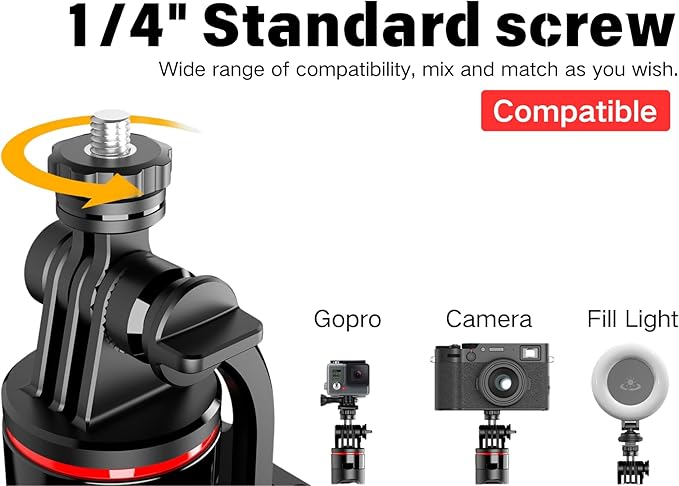 C13 52" Selfie Stick Tripod for iPhone Android, Portable Phone Stand - Image 5