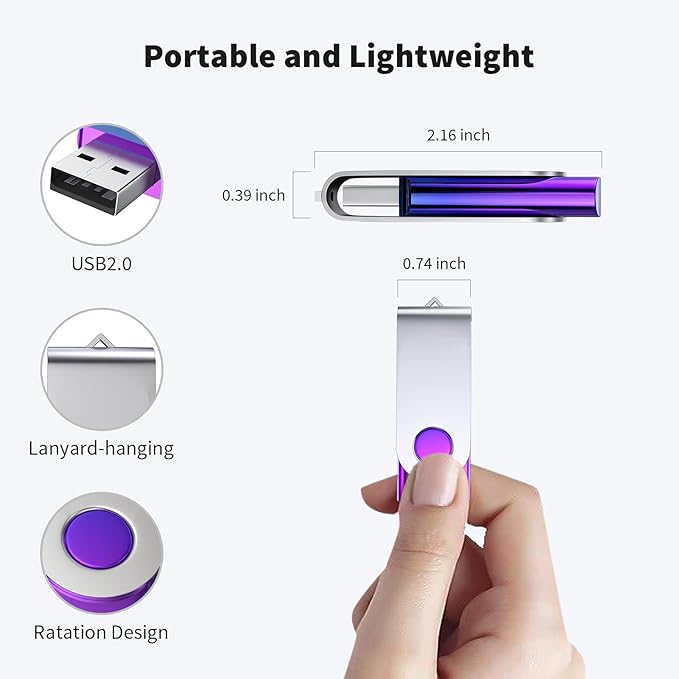 ABLAZE 4GB Flash Drive 2 Pack, USB 2.0 Thumb Drives - Image 5