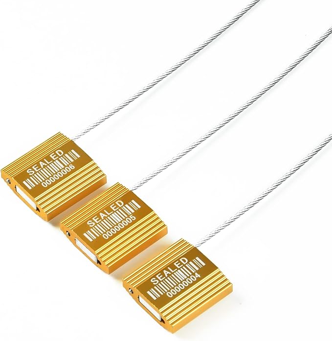100 Yellow Steel Cable Seals - Image 5