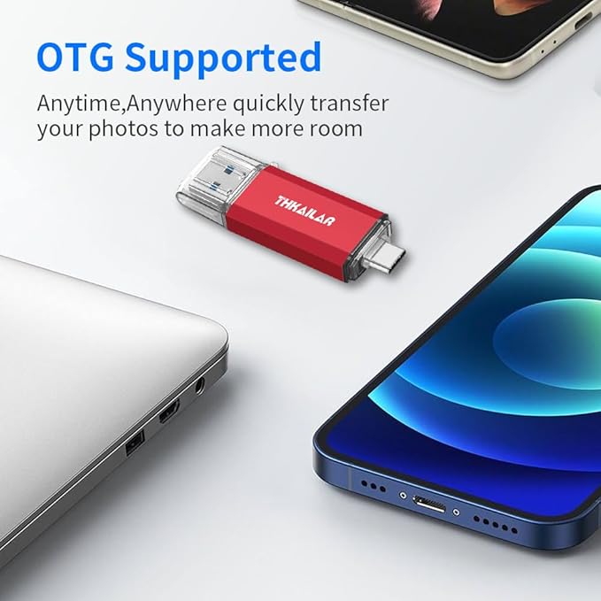 Thkailar 5 Pack 32GB Fat32 USB C Flash Drive OTG High Speed - Image 3