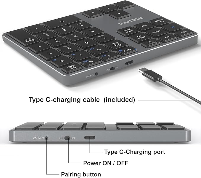 MOFII Bluetooth Number Pad for Laptop - Image 4