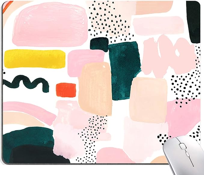 Mouse Pad, Abstract Graphic Design Mouse Pad, Washable Square Cloth Mousepad by Armanza