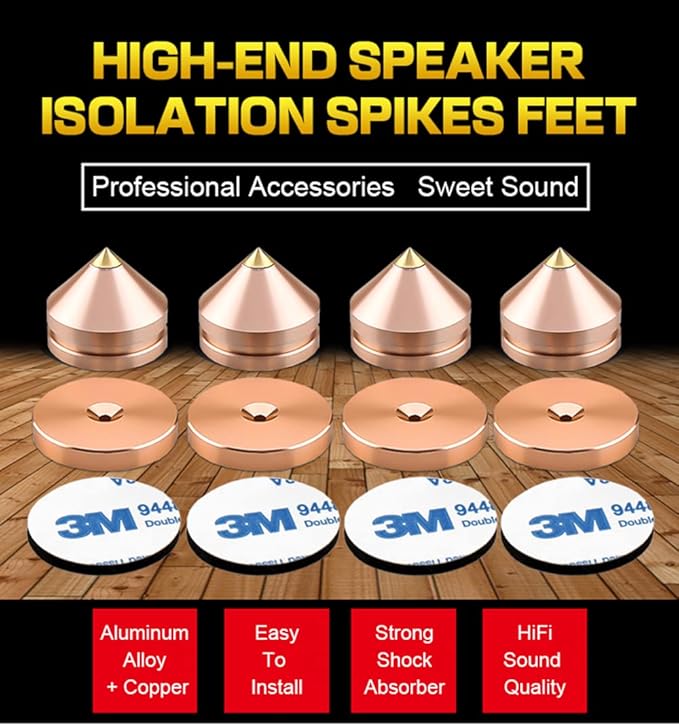 4Pcs Speaker Spikes Floor Protectors Shockproof Speaker Isolation Spikes - Image 5