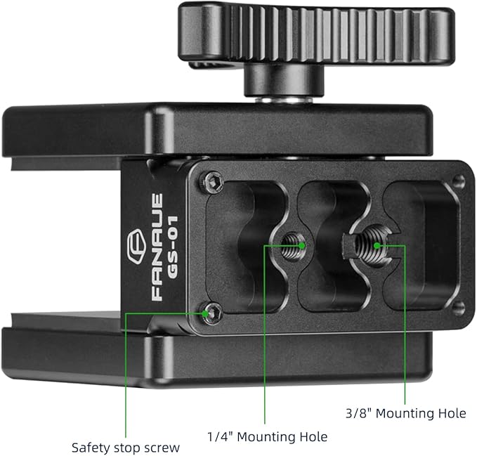 FANAUE GS-01Arca Swiss Rifle Saddle Mount, Hunting Tripod Clamp - Image 5