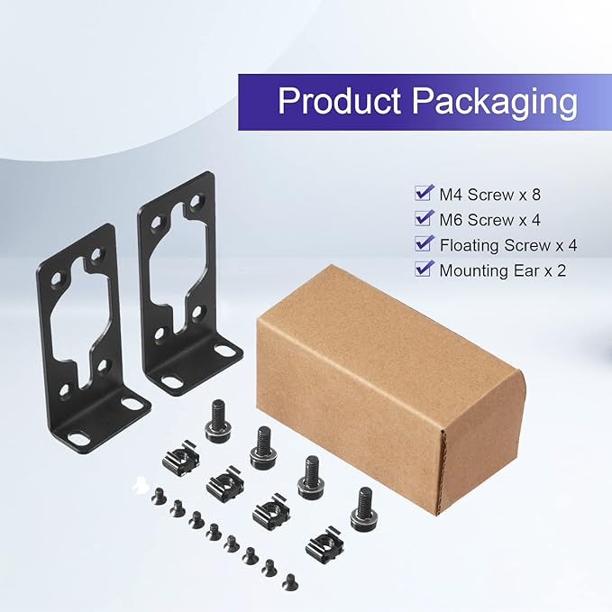 Rack Mount Kit 1U Universal Rack Ears - Image 5