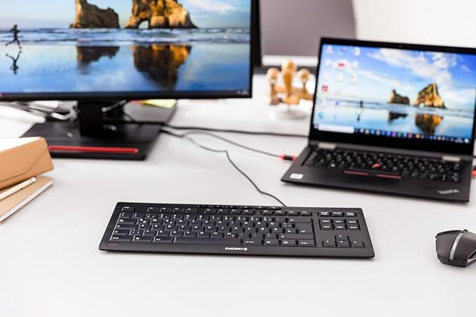 CHERRY Stream Keyboard TKL Wired USB TenKeyLess Compact Version without Number - Image 2