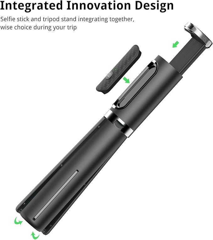 ATUMTEK Selfie Stick Tripod, Extendable 3 in 1 Aluminum Bluetooth Selfie Stick - Image 2