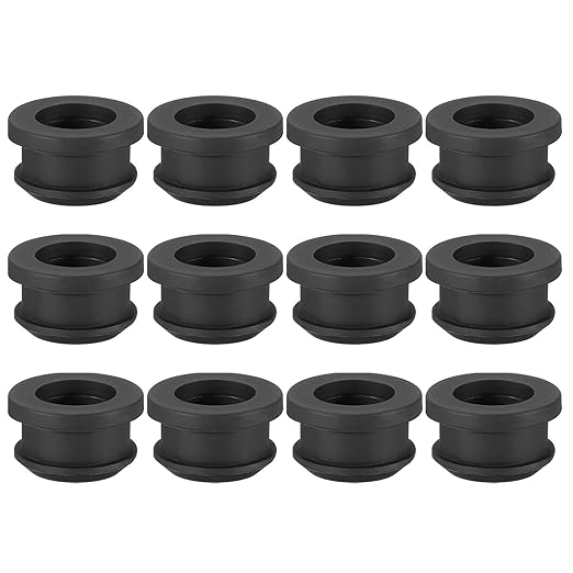 PATIKIL 17mm / 11/16 Inch Drill Hole, 1/2 Inch ID Rubber Grommets by PATIKIL