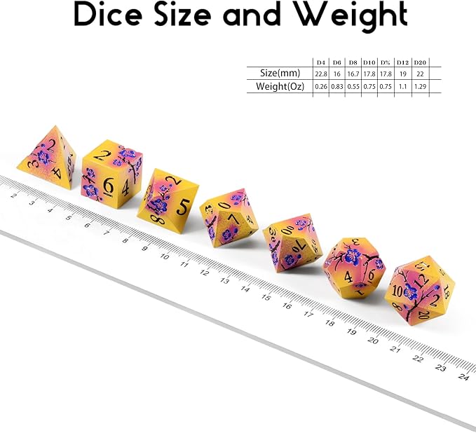 DNDND Flowers Metal Dice - Image 6
