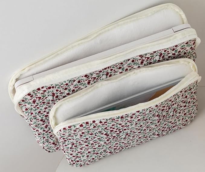 Puffy Laptop Sleeve 13-15.6 Inch Cute Quilted Laptop Protective Case Padded - Image 5