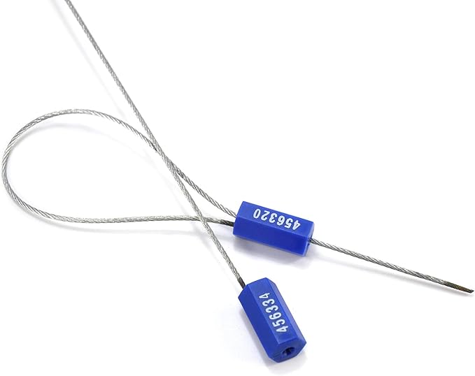 Leadseals 50 Security Cable Seals Numbered Security Tags Tamper Proof Tags Pull - Image 4