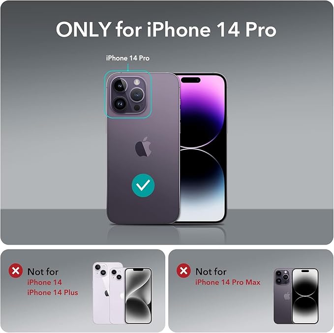 ESR 3 Pack for iPhone 14 Pro Screen Protector, Tempered Glass Film - Image 2