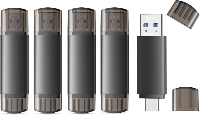 32GB USB C Flash Drive Dual USB 3.0 Flash Drive Type C + USB A Portable Type-C by JOIOT