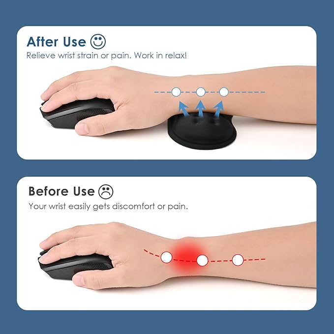 VANKEY Mouse Wrist Rest, Desk Wrist Pad - Image 3