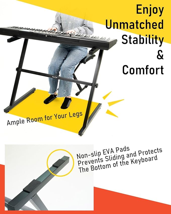Stage Rocker Z-Style Keyboard Stand, Adjustable Width - Image 4