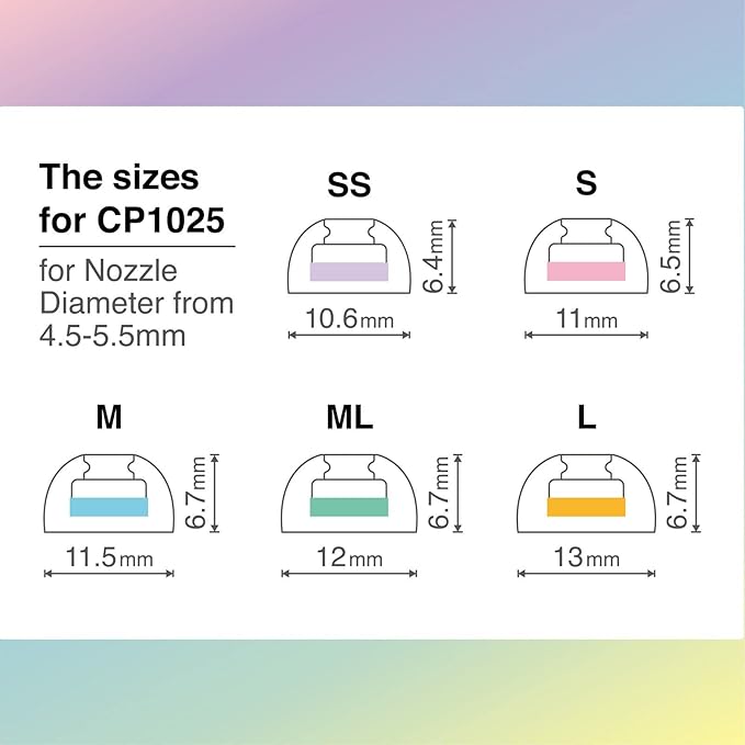 SpinFit CP1025-M/S- Medical Grade Silicone Patented Ear Tips, Secure Fit and - Image 3