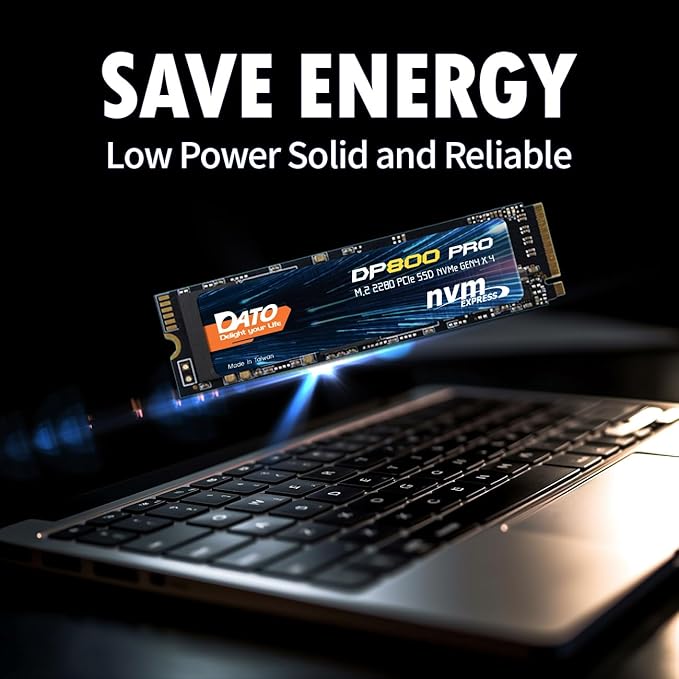 DATO M.2 2280 SSD 512GB, PCIe Gen4 x4 NVMe SSD Internal Solid State Drive - Image 5